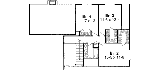 Upper/Second Floor Plan: 46-326
