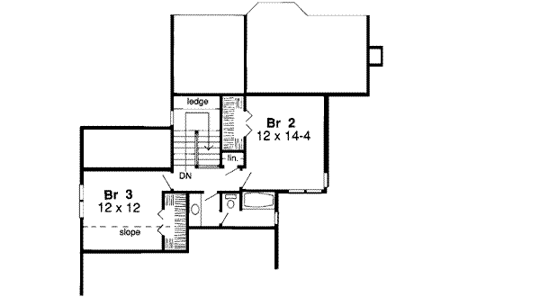 Upper/Second Floor Plan: 46-329