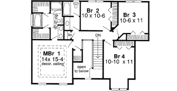 Upper/Second Floor Plan: 46-330