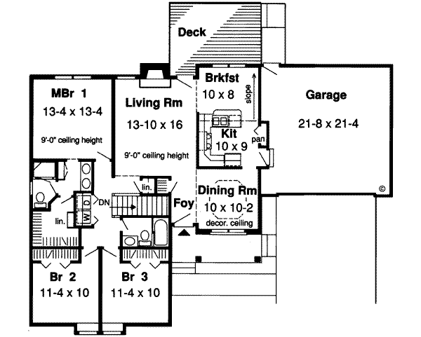 Main Floor Plan: 46-332