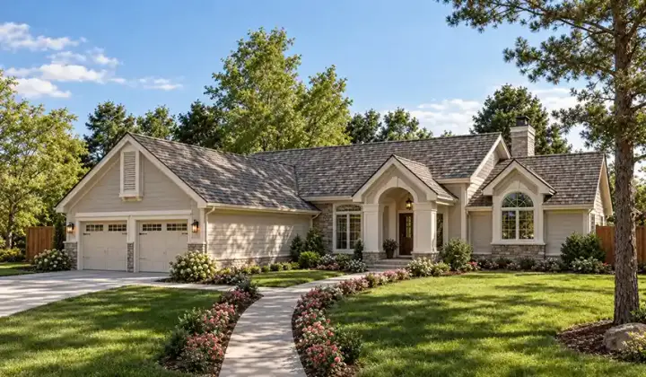 Traditional house plans 46-334 - front exterior, 2,250 sq ft, 3 bed, 2 bath house plans | Monster House Plans