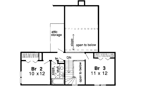 Upper/Second Floor Plan: 46-339