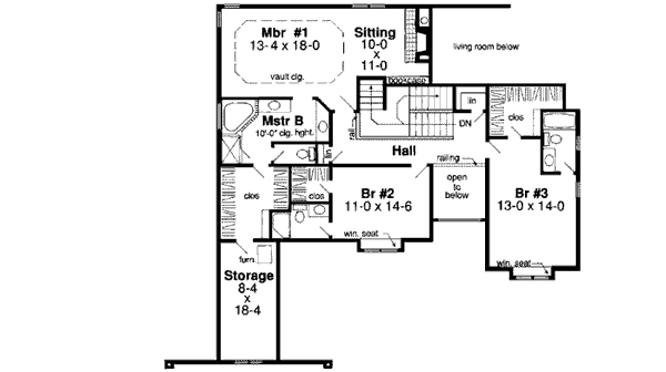 Upper/Second Floor Plan: 46-342