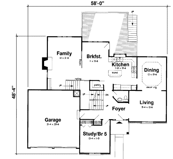 Main Floor Plan: 46-344