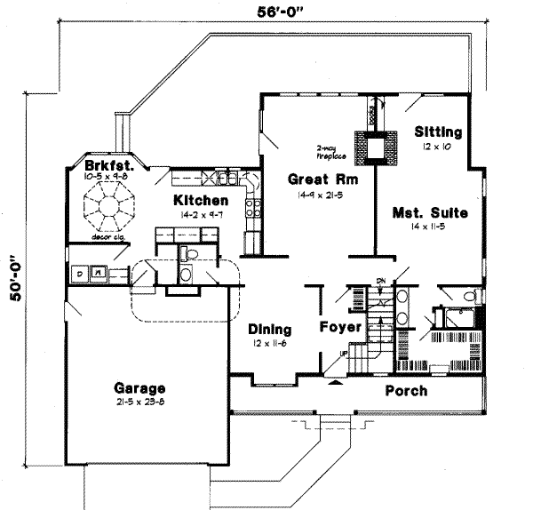 Main Floor Plan: 46-348