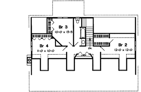 Upper/Second Floor Plan:46-352