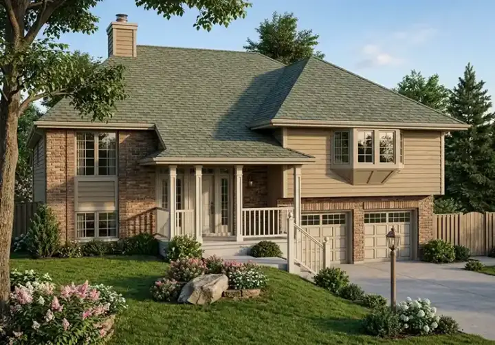 Traditional house plans 46-353 - front exterior, 1,600 sq ft, 3 bed, 2 bath house plans | Monster House Plans