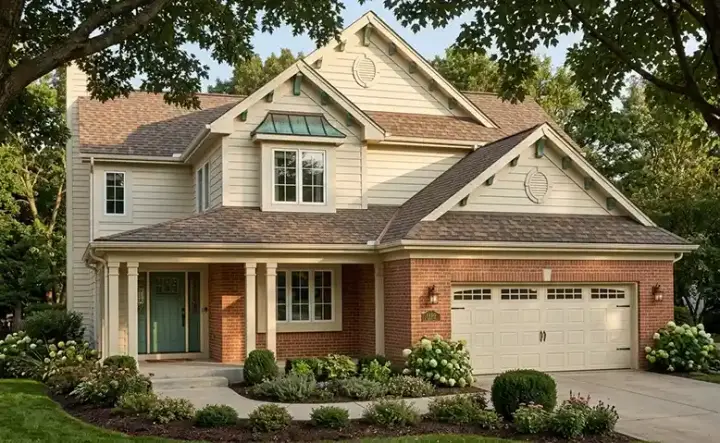 Traditional house plans 46-355 - front exterior, 2,021 sq ft, 3 bed, 2 bath house plans | Monster House Plans