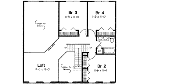 Upper/Second Floor Plan: 46-360