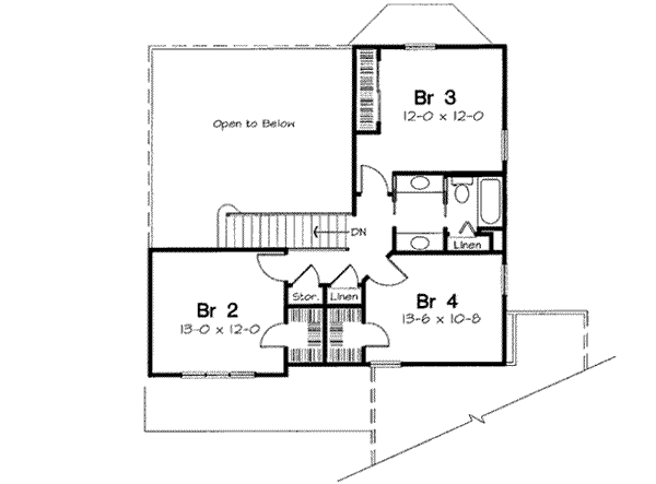 Upper/Second Floor Plan: 46-361