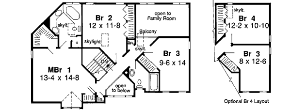 Upper/Second Floor Plan: 46-364