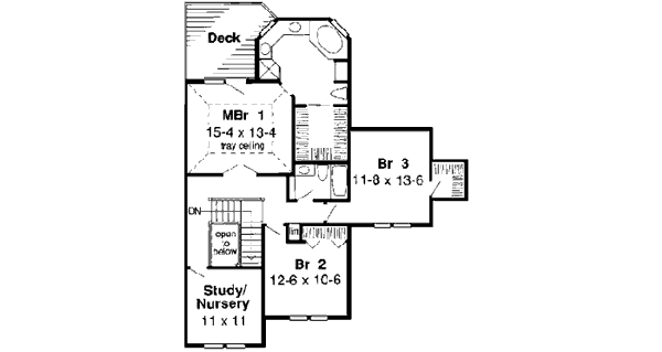 Upper/Second Floor Plan: 46-367