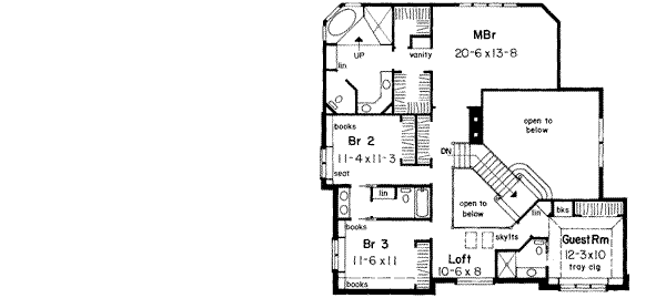 Upper/Second Floor Plan: 46-371