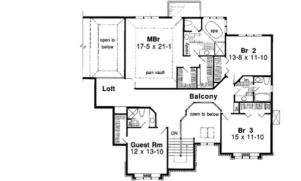 Upper/Second Floor Plan:46-373