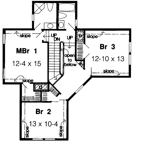 Upper/Second Floor Plan: 46-375