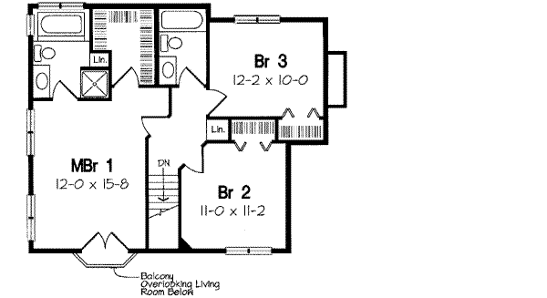 Upper/Second Floor Plan: 46-376