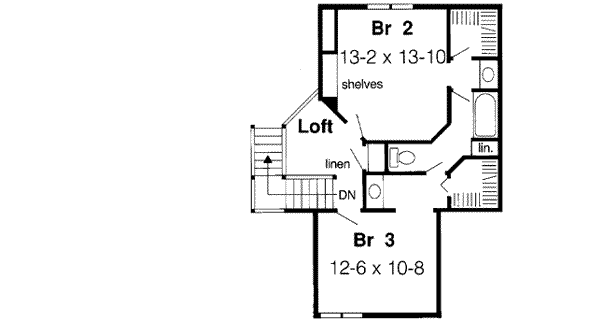 Upper/Second Floor Plan: 46-377