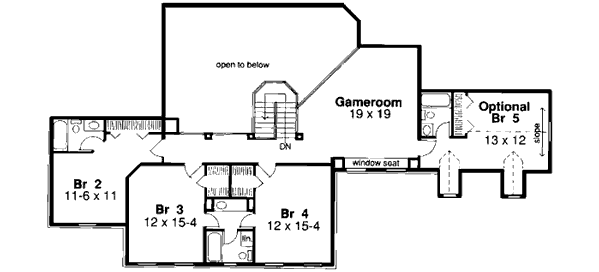 Upper/Second Floor Plan: 46-381