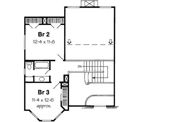 Upper/Second Floor Plan: 46-386