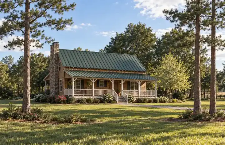 Country house plans 46-389 - front exterior, 1,652 sq ft, 2 bed, 2 bath house plans | Monster House Plans