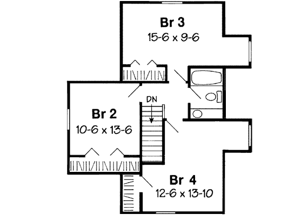 Upper/Second Floor Plan: 46-396