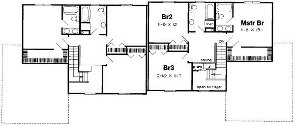 Upper/Second Floor Plan: 46-397