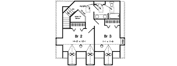 Upper/Second Floor Plan: 46-401