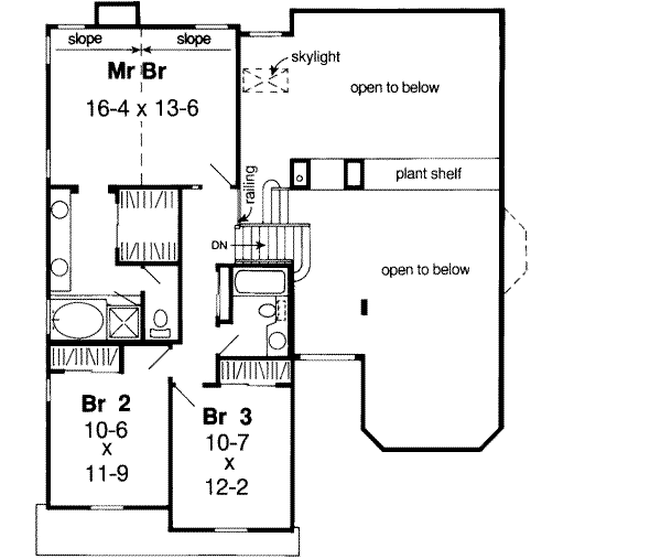 Upper/Second Floor Plan: 46-404
