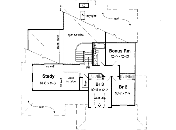 Upper/Second Floor Plan: 46-405