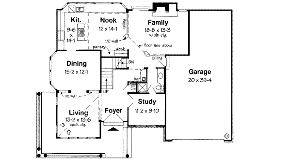 Main Floor Plan: 46-406