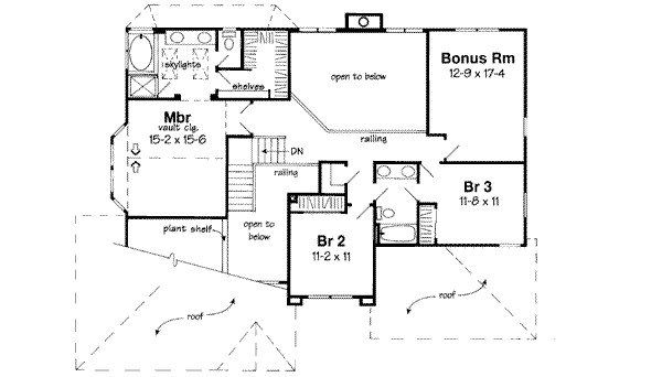Upper/Second Floor Plan: 46-406
