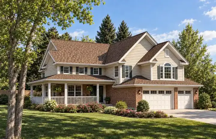 Traditional house plans 46-408 - front exterior, 2,370 sq ft, 3 bed, 2 bath house plans | Monster House Plans