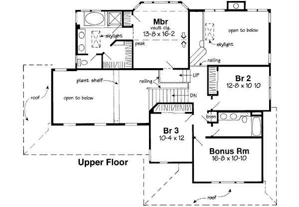 Upper/Second Floor Plan: 46-408