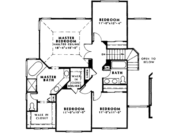 Upper/Second Floor Plan: 46-413