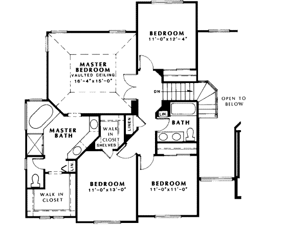Upper/Second Floor Plan: 46-414