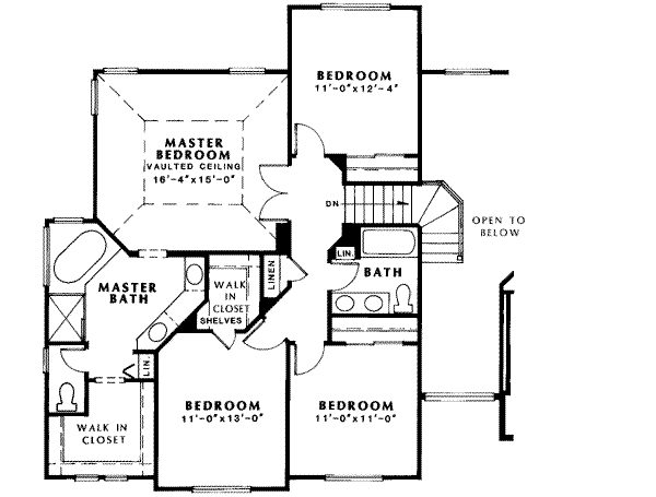 Upper/Second Floor Plan: 46-415