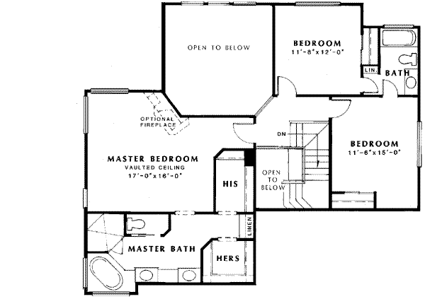 Upper/Second Floor Plan: 46-417
