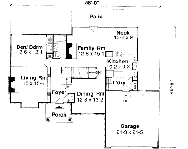 Main Floor Plan: 46-420