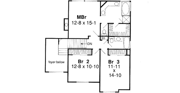 Upper/Second Floor Plan: 46-420