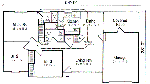 Main Floor Plan: 46-423