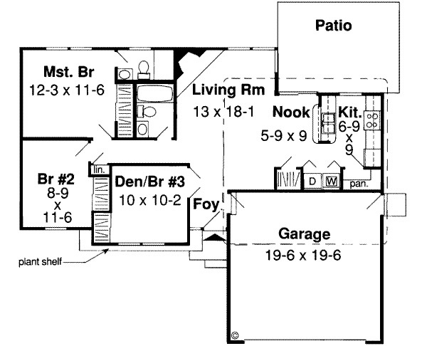 Main Floor Plan: 46-424