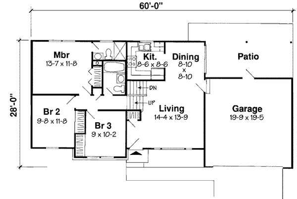 Main Floor Plan: 46-425