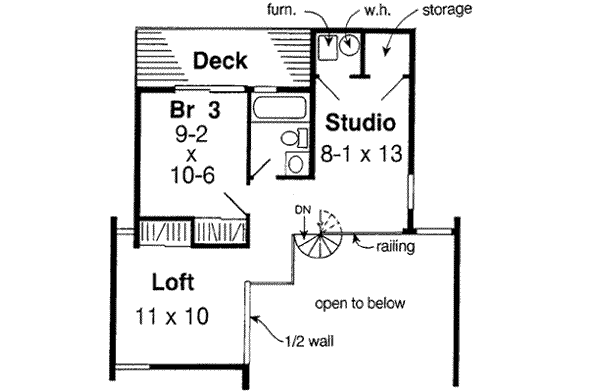 Upper/Second Floor Plan: 46-426