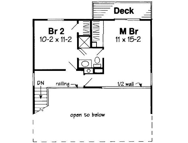 Upper/Second Floor Plan: 46-430