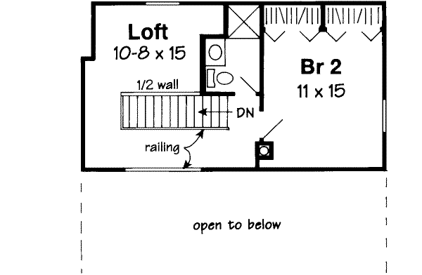 Upper/Second Floor Plan: 46-431