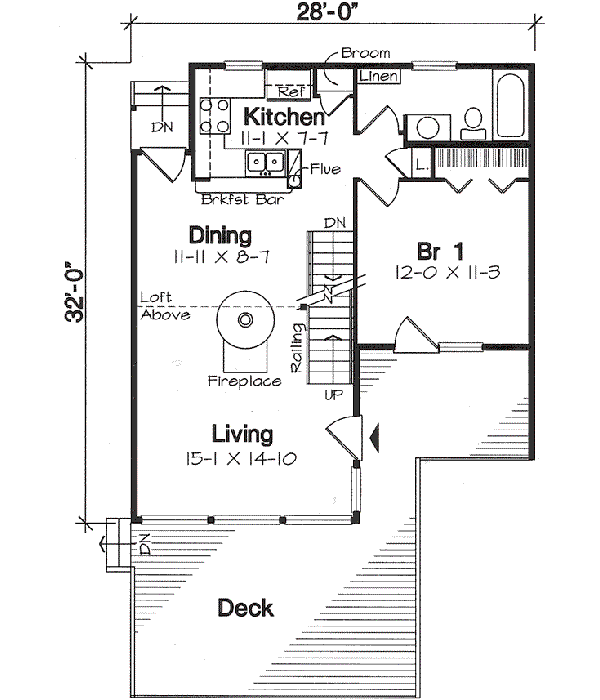 Main Floor Plan: 46-436