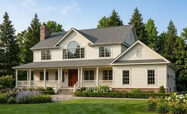 Traditional house plans 46-445 - front exterior, 2,647 sq ft, 3 bed, 3 bath house plans | Monster House Plans
