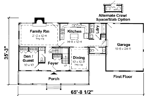 Main Floor Plan: 46-447