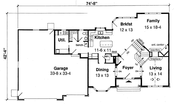 Main Floor Plan: 46-448