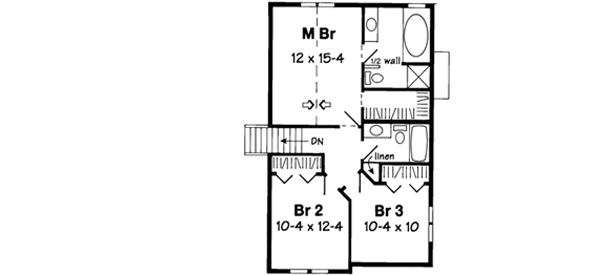 Upper/Second Floor Plan: 46-451